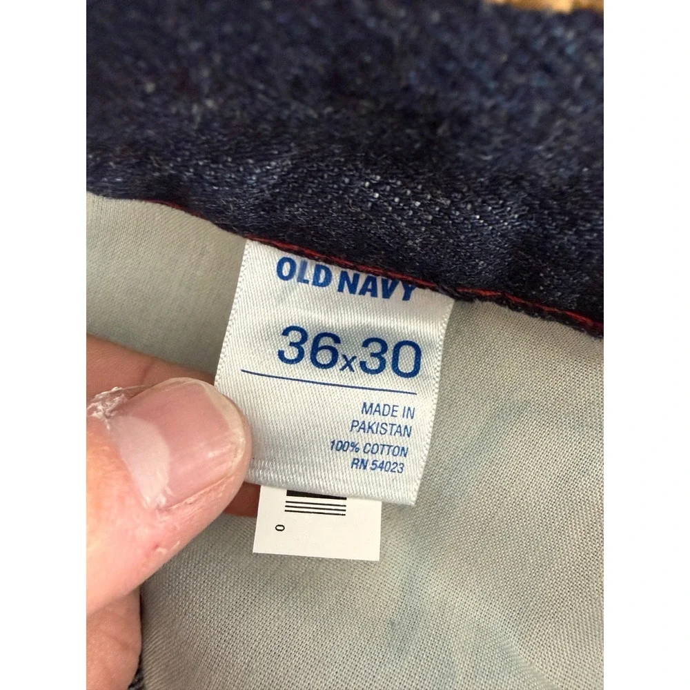 NEW Old Navy Size 36W 30L Straight Leg Denim Jean Pants Casual Button Zip NWT
